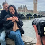 Posing in front of big ben